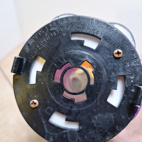 Dracula Plastic Blow Mold 1998 Halloween Pathway Light Toppers 9" Empire - Picture 10 of 10